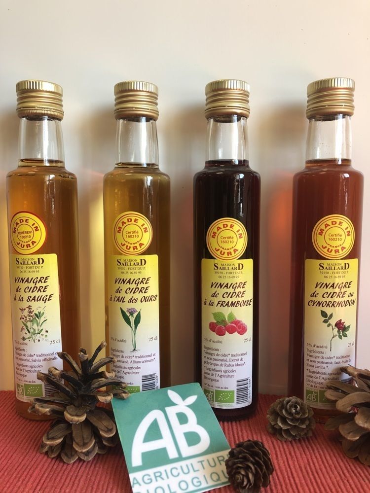 Vinaigre De Cidre Et Lichen Plan VINAIGRE DE CIDRE BIO 25cl - Autre - Au Chalet Modèle