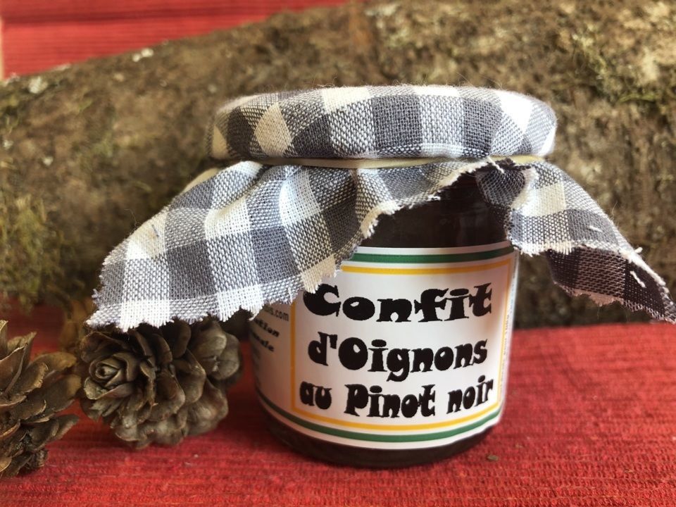Confitures, gelées artisanales et gelées culinaires - CONFIT D'OIGNONS AU PINOT NOIR